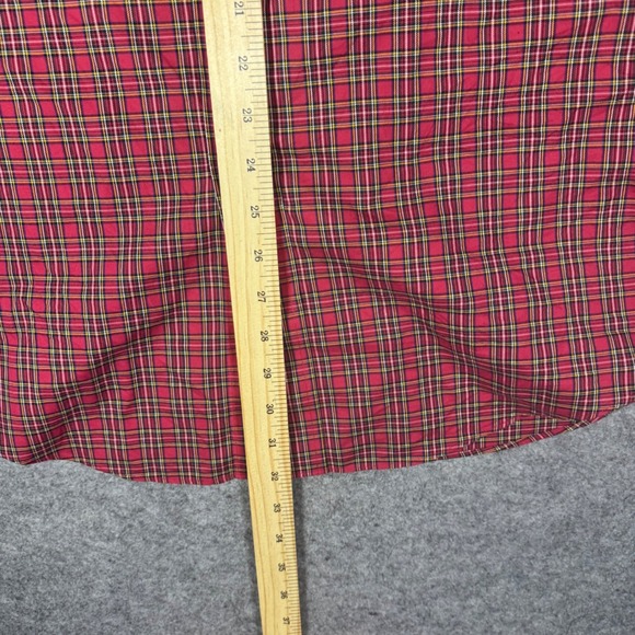 Brooks Brothers Madison Shirt Mens Large Red Plaid Supima Cotton Non-Iron Large - Picture 8 of 10